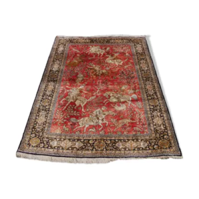 tapis persan fait main - ghoum soie