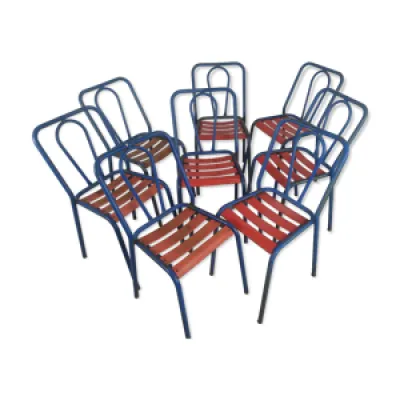 Série de 8 chaises bistrot