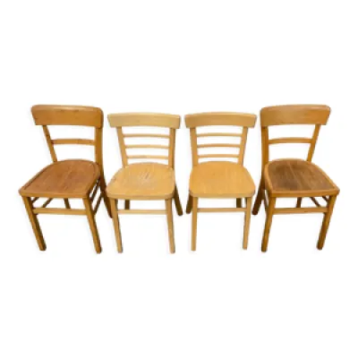 4 chaises bistrot jaunes