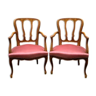 Paire de fauteuils Louis