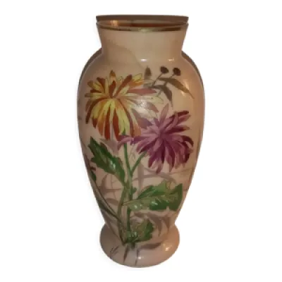 Vase verre marmoréen