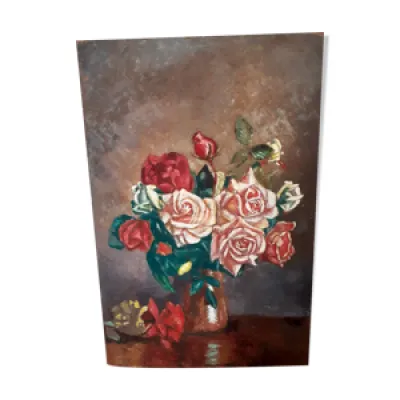 Peinture, bouquet de - roses
