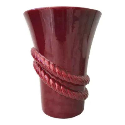 vase céramique pourpre - 1960