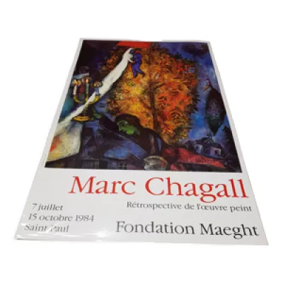 Affiche expo Marc Chagall - 1984