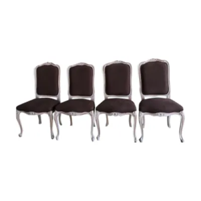 4 chaises type louis