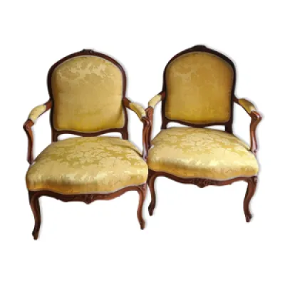Paire de fauteuils à - 1750