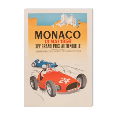 Affiche Monaco 13 Mai 1956