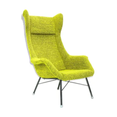 Yellow/Green Wingback - armchair for