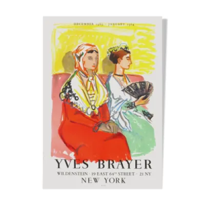Affiche Yves Brayer 1963 - new york