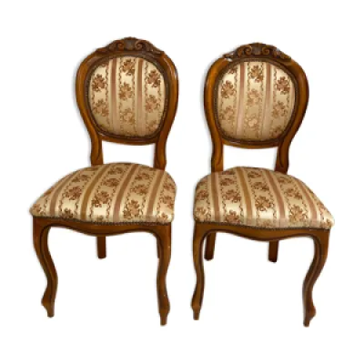 duo chaises médaillons