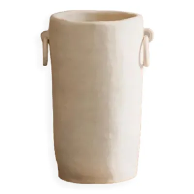 Vase crème 2 rings -