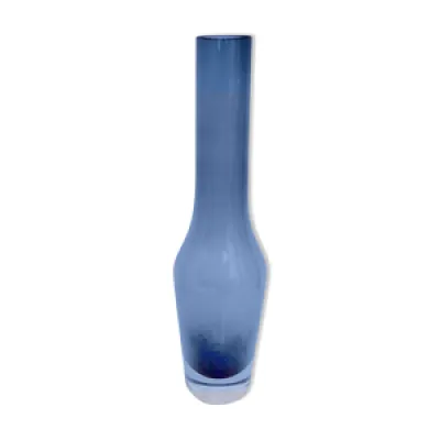Vase murano en verre - 1960 bleu