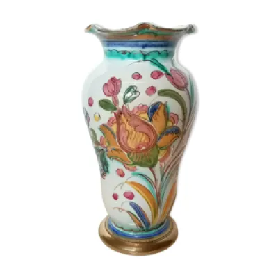 Vase italien sgraffito - majolique