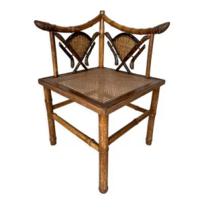 Chaise d’angle en bambou