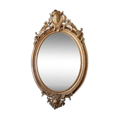 Miroir oval époque XIXe - 80cm