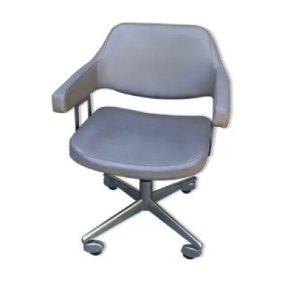 fauteuil de bureau pivotant - chrome