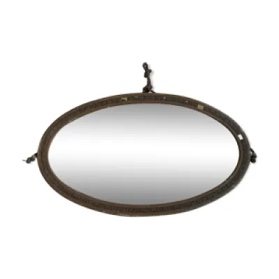 Miroir oval biseauté - 65cm