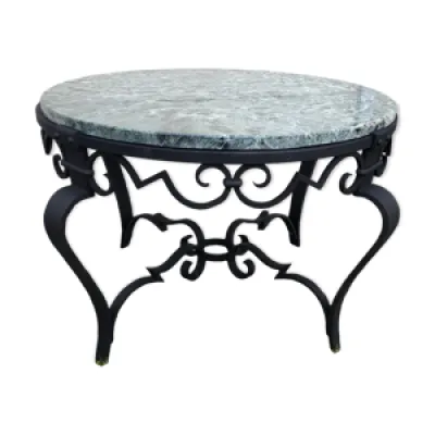 Table basse marbre et - noir