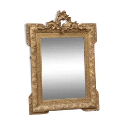 miroir à fronton mouluré - style louis