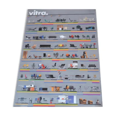 Affiche Vitra, chaises - 1996