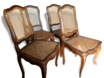 4 chaises d'époque louis