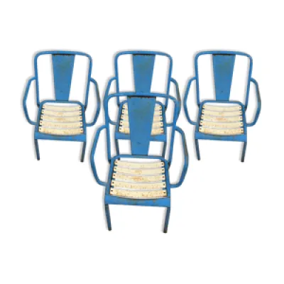 Suite de 4 fauteuils - tolix