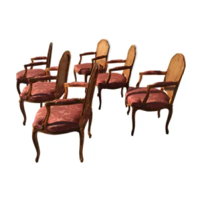Lot de 6 fauteuils style - louis