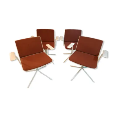 Série de 4 fauteuils - 1960