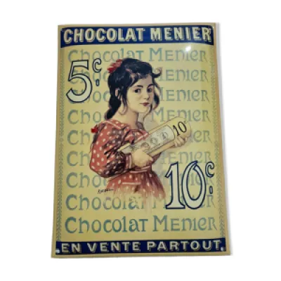 Plaque émaillée chocolat