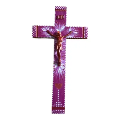 croix jesus in  pink