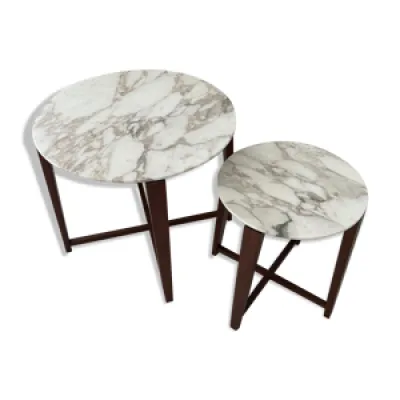 Tables Flexform marbre - bois