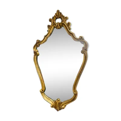 Miroir doré ovale classique