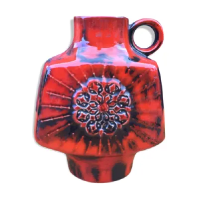vase allemand de couleur - rouge