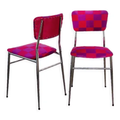 Duo de chaises patchwork - velours