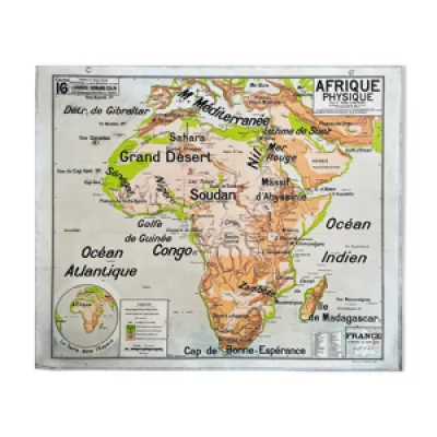 Carte scolaire de Vidal - afrique