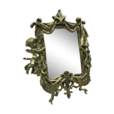 miroir en bronze de style - louis xvi
