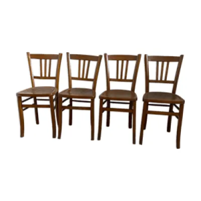 Ensemble de 4 chaises - bistrot