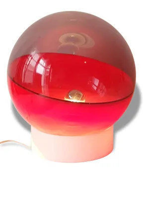 Lampe boule plastique - 1970 pop