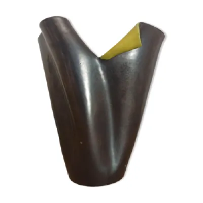 Vase céramique noire - elchinger