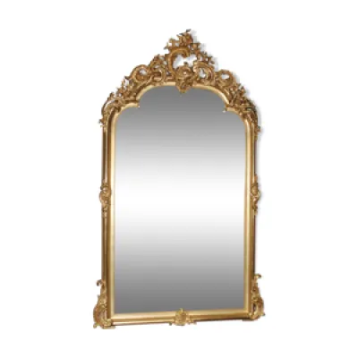 miroir doré « Rocaille - xixeme