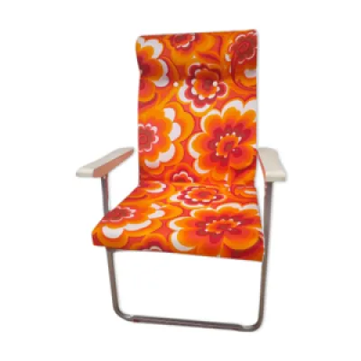 fauteuil pliant orange