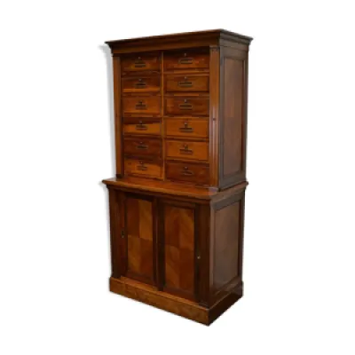 Walnut apothecary furniture - 1920s