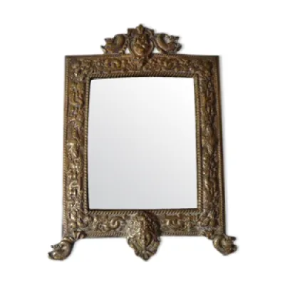 miroir en bronze doré