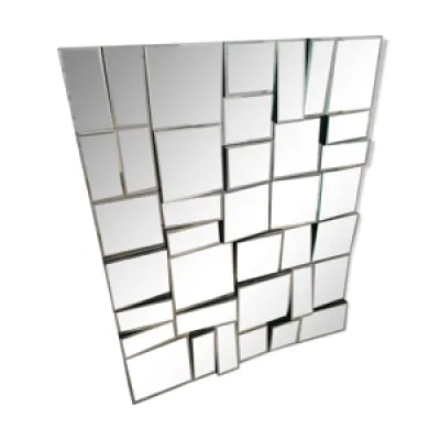miroir design multi-facettes - 80x100cm