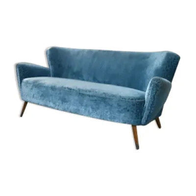 Canapé sofa années - bleu gris
