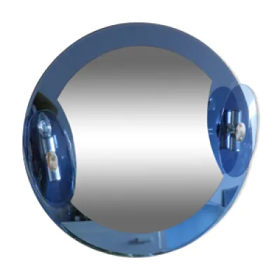 Miroir bleu cobalt, design - circa 1970