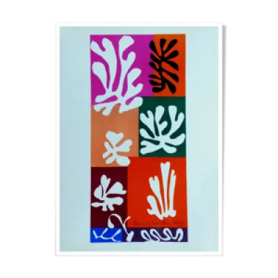 Lithographie Henri Matisse - fleurs