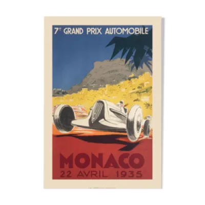 Affiche grand prix de - 1935