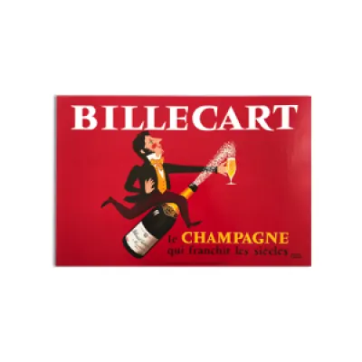 Affiche publicitaire champagne