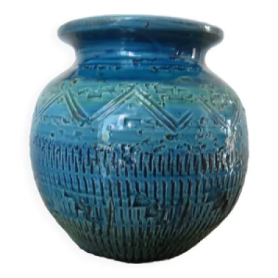 Vase Aldo Londi pour - rimini blue